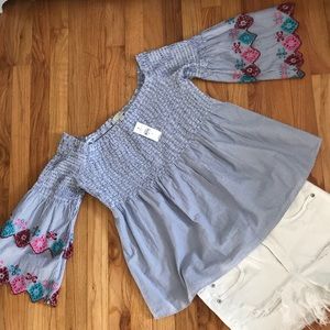 Fiesta Off The Shoulder Top-LOFT